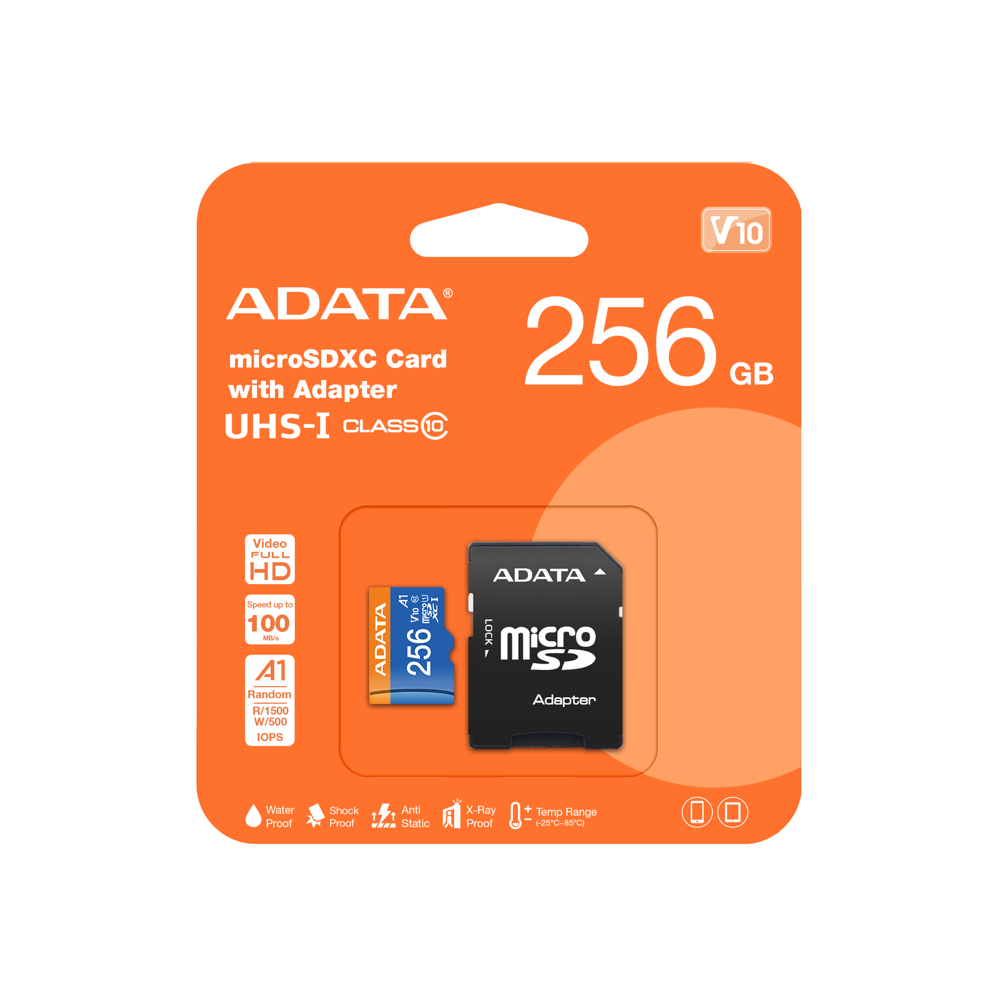 Memoria MicroSDXC Adata de 256GB con adaptador