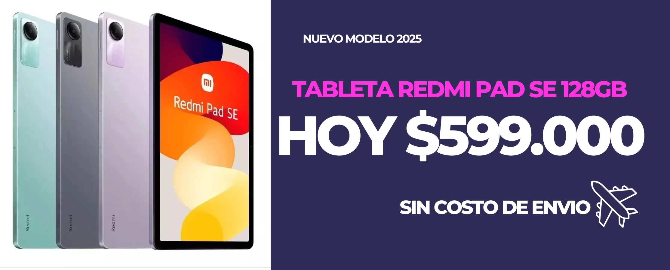 Banner TABLET REDMI PAD SE 128GB