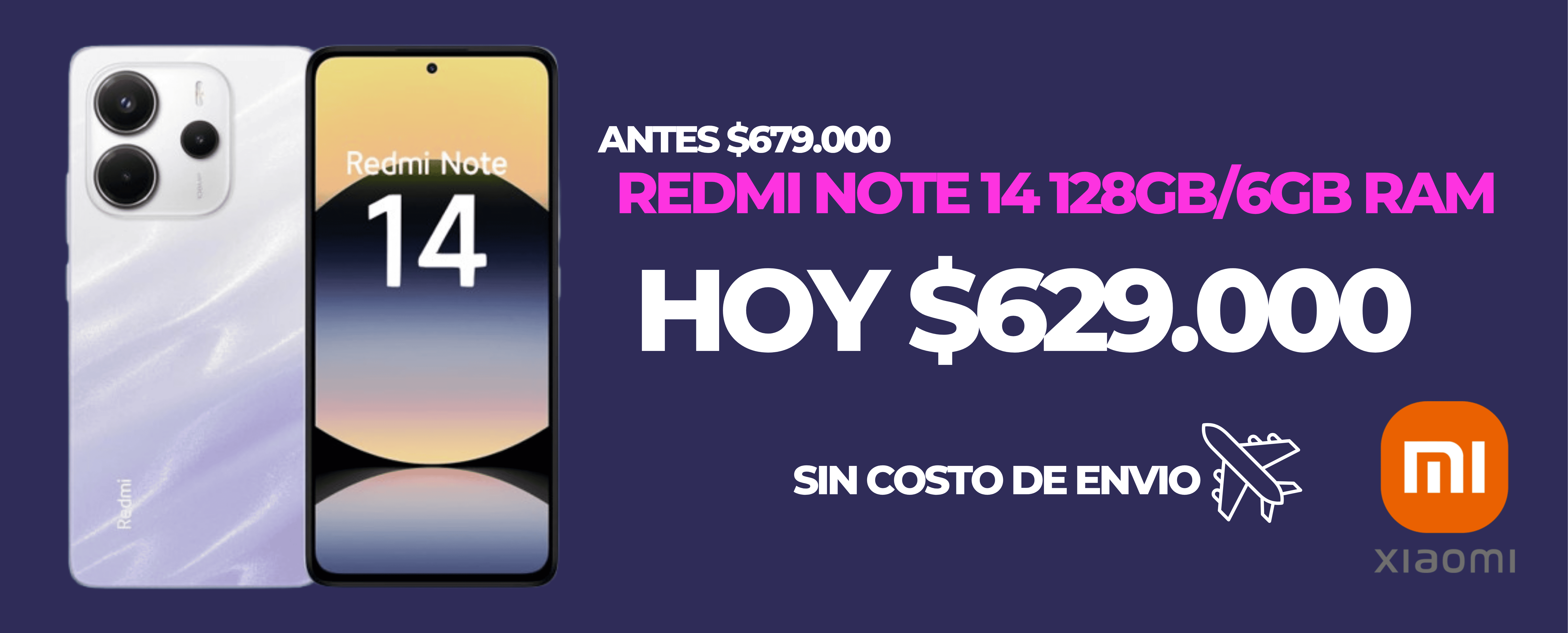 Banner REDMI NOTE 14 128GB