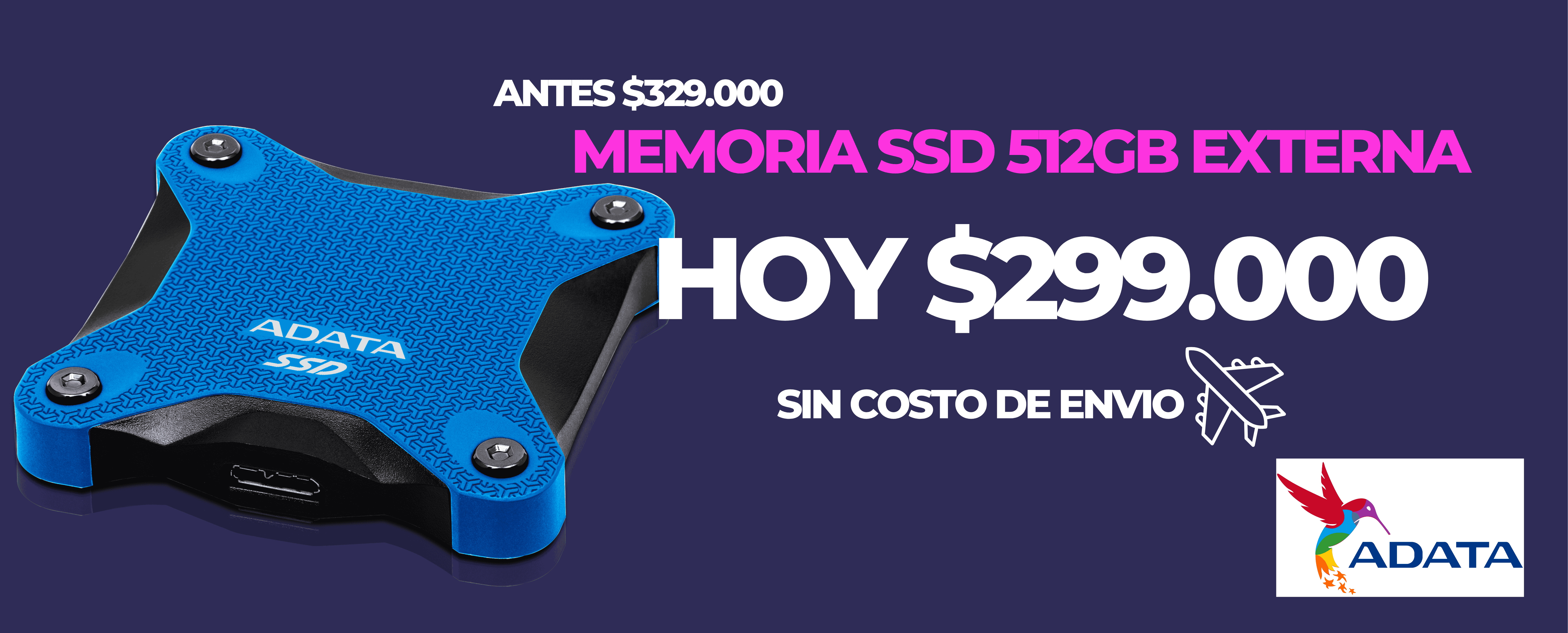 Banner Unidad de Estado Sólido Externo SD620 512GB