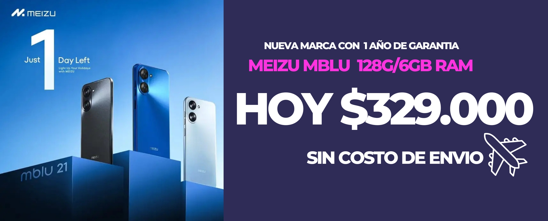 Banner MEIZU MBLEU 128GB