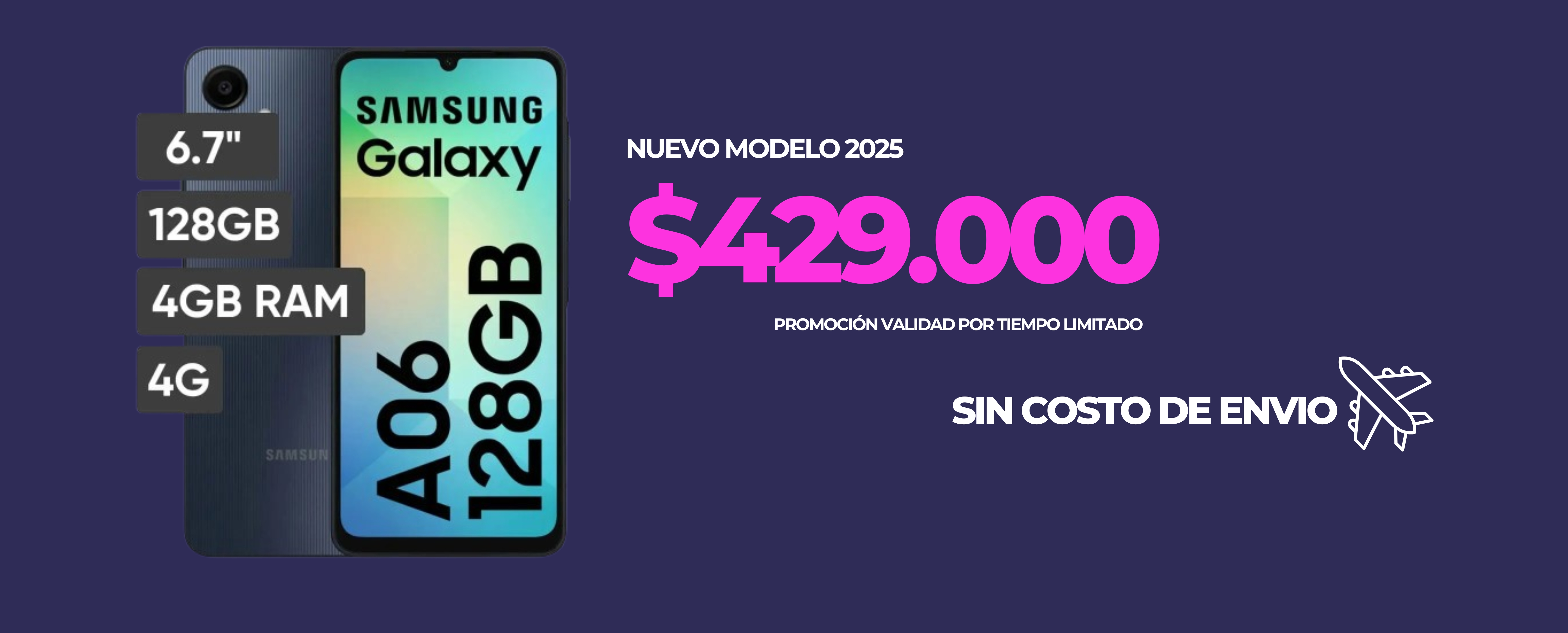Banner SAMSUNG A06 128GB